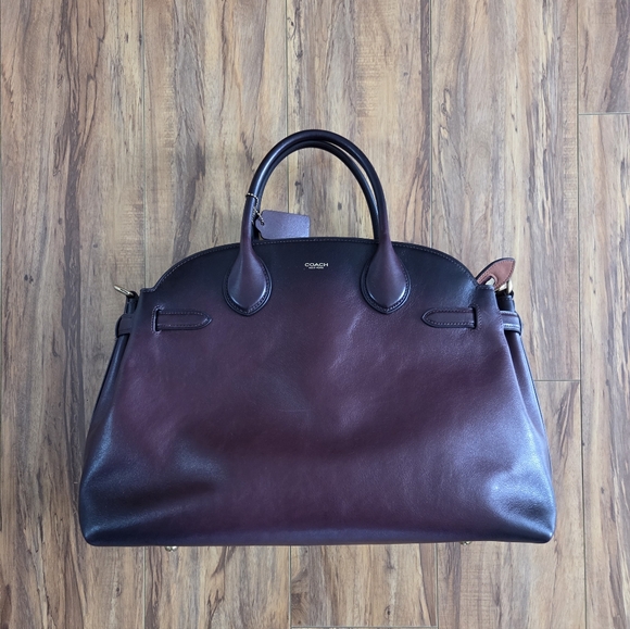 Coach Soft Empire Carryall Bag 40 - Merlot - Picture 2 of 9